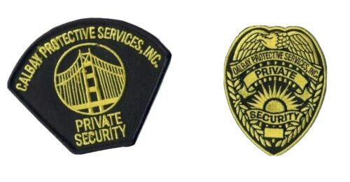 Set of 2 Calbay Protective Services Inc Patches Private Securi...