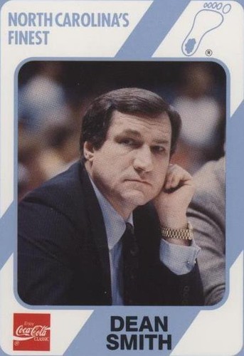 1989-90 Collegiate Collection/Coca-Cola North Carolina's Finest - Dean Smith #2