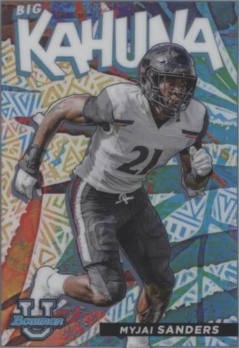 2021-22 Bowman University Myjai Sanders #TBK-10