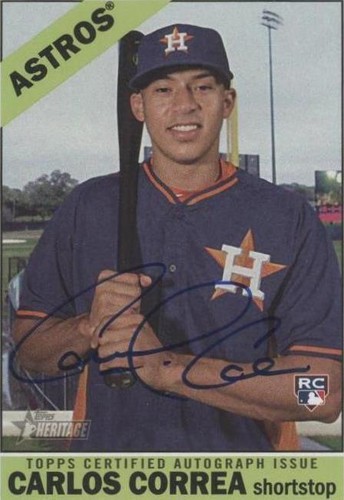 2015 Topps Heritage High Number - Carlos Correa #ROAH-CC