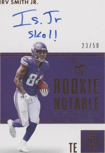 2019 Panini Encased Irv Smith Jr. #RNS-ISJ