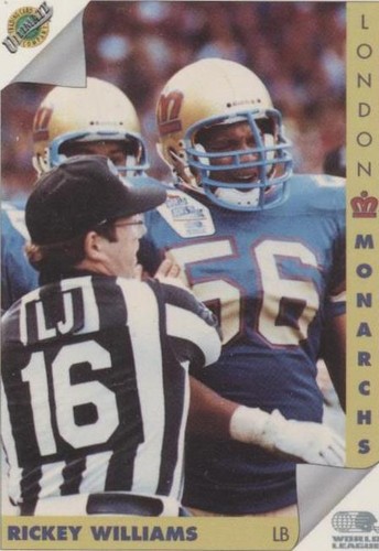 1992 Ultimate World League of American Football Rickey Williams #70