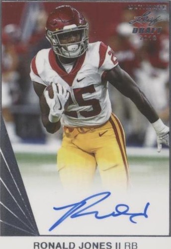 2018 Leaf Ultimate Draft Ronald Jones II #BA-RJ2