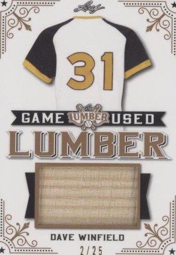 2021 Leaf Lumber - Dave Winfield #GUL-22