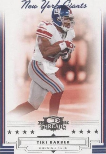 2006 Donruss Threads Tiki Barber #67