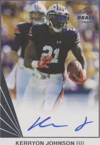 2018 Leaf Ultimate Draft Kerryon Johnson #BA-KJ1