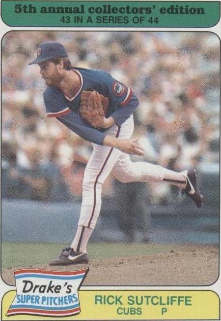 Topps Drake's Big Hitters/Super Pitchers 1985 - Rick Sutcliffe #43