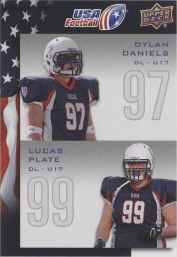 2014 Upper Deck USA Football Dylan Daniels Lucas Plate #119