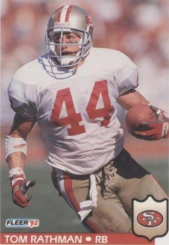 1992 Fleer Tom Rathman #382