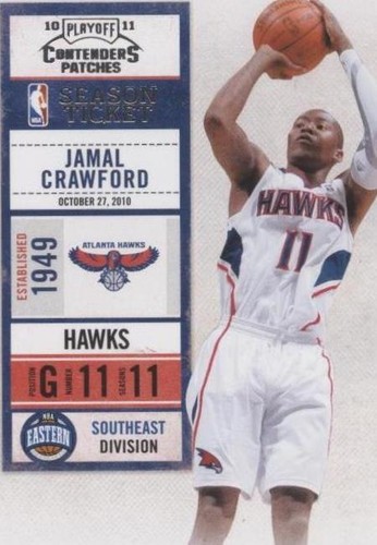 2010-11 Playoff Contenders Patches - Jamal Crawford #84
