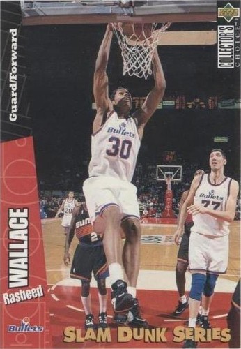 1996-97 Upper Deck Collector's Choice Nestlé Slam Dunk Series - Rasheed Wallace #40