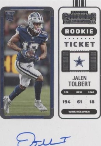 2022 Panini Contenders Jalen Tolbert #122