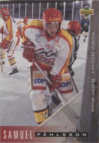 1995-96 Upper Deck Swedish - Samuel Pahlsson #168