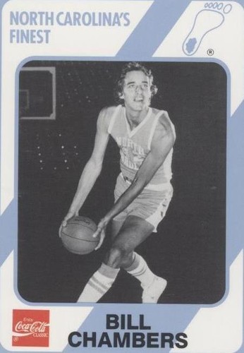 1989-90 Collegiate Collection/Coca-Cola North Carolina's Finest - Bill Chamberlain #189
