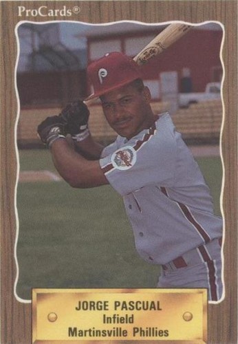 1990 ProCards Minor League - Jorge Pascual #3203