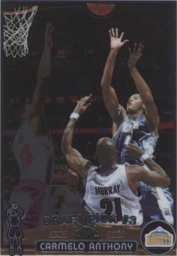 2003-04 Topps Chrome Refractor #113 Carmelo Anthony PSA 9