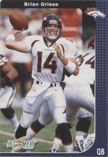 2002 Score Brian Griese #80