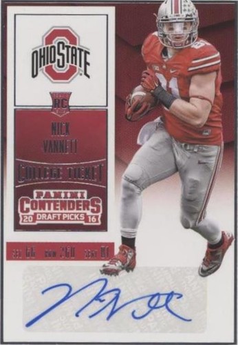 2016 Panini Contenders Draft Picks Nick Vannett #128