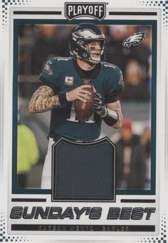 2020 Panini Playoff Carson Wentz #SB-CW