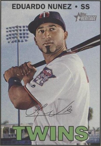 2016 Topps Heritage High Number - Eduardo Nunez #612