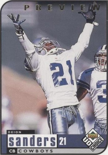 1998 Upper Deck UD Choice Preview Deion Sanders #49