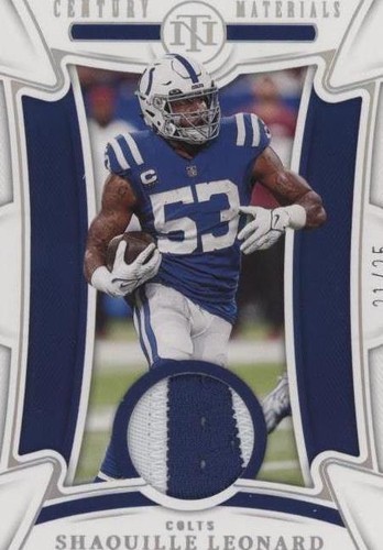 2022 Panini National Treasures Shaquille Leonard #CEN-SLE