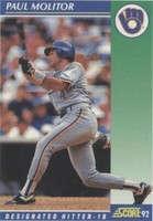 1992 Score - Paul Molitor #61
