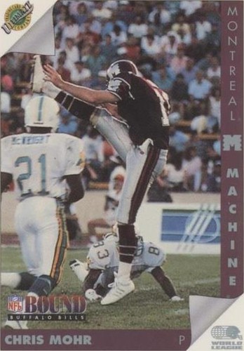 1992 Ultimate World League of American Football Chris Mohr #83
