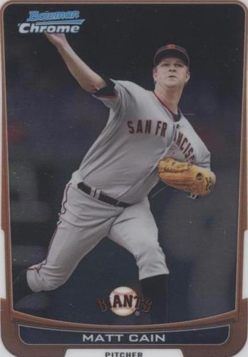 2012 Bowman Chrome - Matt Cain #195