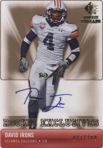 2007 SP Rookie Threads David Irons #RE-DI