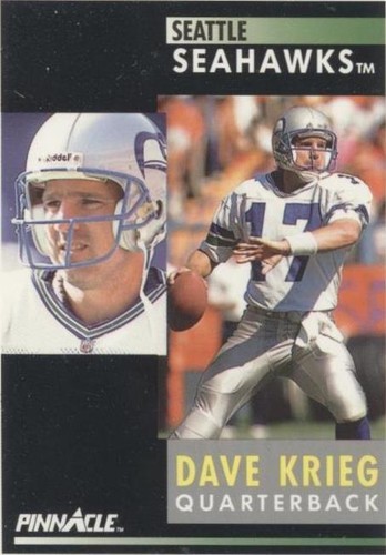 1991 Pinnacle Dave Krieg #236