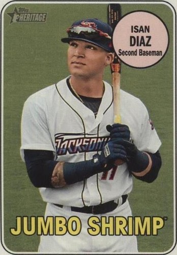 2018 Topps Heritage Minor League Edition - Isan Diaz #80