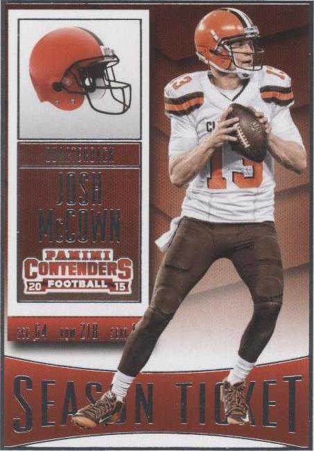 2015 Panini Contenders Josh McCown #54