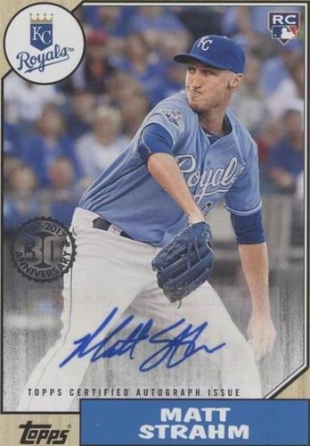 2017 Topps - Matt Strahm #1987A-MS