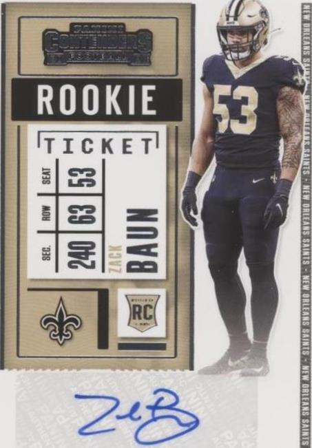 2020 Panini Contenders Zack Baun #174