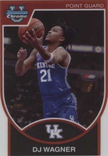 2023-24 Bowman University Chrome - Dj Wagner #07B-3