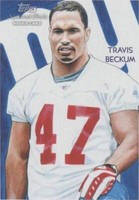 2009 Topps National Chicle Travis Beckum #C108