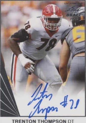 2018 Leaf Ultimate Draft Trenton Thompson #BA-TT1