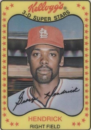 1981 Kellogg's 3-D Super Stars - George Hendrick #35