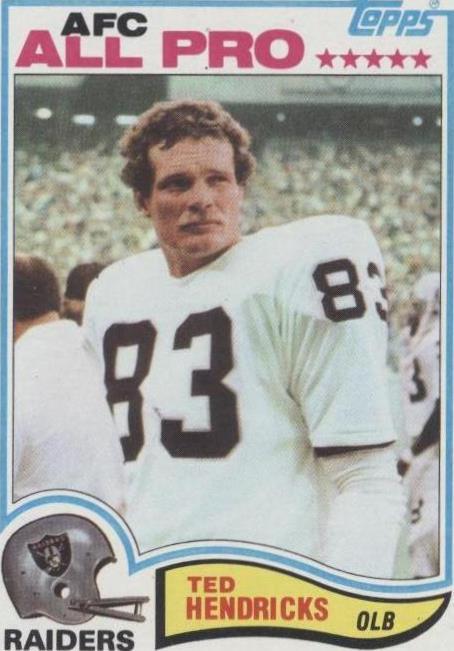 1982 Topps Ted Hendricks #190