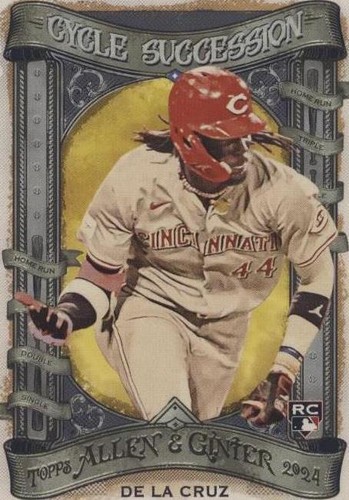 2024 Allen & Ginter Elly De La Cruz RC In Action Variation PSA 10 