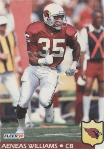 FREE SHIPPING-MINT-1992 Fleer Aeneas Williams #339 -PLUS CARDINALS