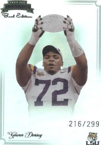 2008 Press Pass Legends Bowl Edition Glenn Dorsey #7