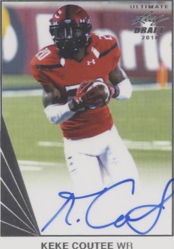 2018 Leaf Ultimate Draft Keke Coutee #BA-KC1