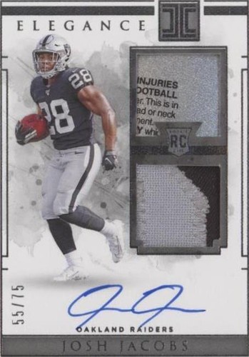 2019 Panini Impeccable Josh Jacobs #108