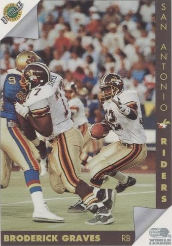 1992 Ultimate World League of American Football Broderick Graves #153