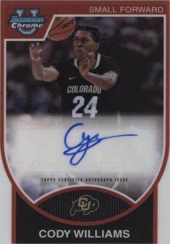 2023-24 Bowman University Chrome - Cody Williams #07BA-CW
