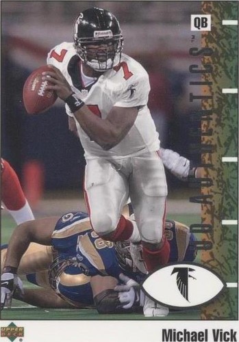 2002 UD Authentics Michael Vick #4