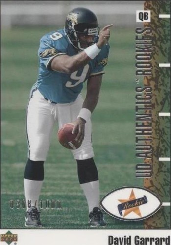 2002 UD Authentics David Garrard #117