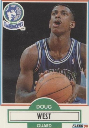 1990-91 Fleer Update - Doug West #U-58